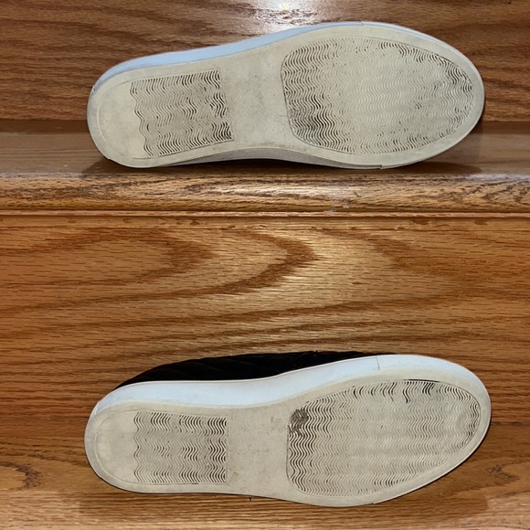 Steve Madden Ecentrcq Womens 9 Black Quilted Slip On Round Toe Sneaker Flats - Picture 8 of 9